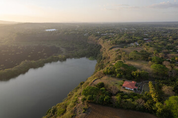 Nature Nicaragua landscape aerial drone view