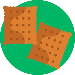  Biscuit Vector Graphic - Capture the essence of a perfect morning with this vector representation of golden, freshly baked biscuits. It's the ideal addition to your breakfast-themed designs.