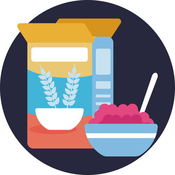 Start your day with a smile by incorporating this charming cereal icon into your designs. Perfect for breakfast-themed graphics and packaging, it adds a touch of wholesome goodness to any project.
