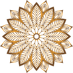 New Vactore Mandala Design Pattern PNG Template abstract floral ornament