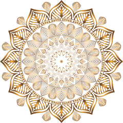 New Vactore Mandala Design Pattern PNG Template Background