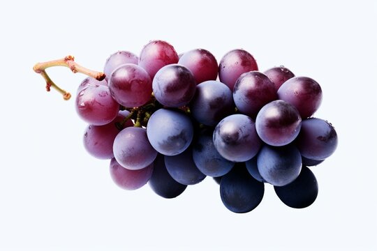Isolated grape image with transparent background. Generative AI