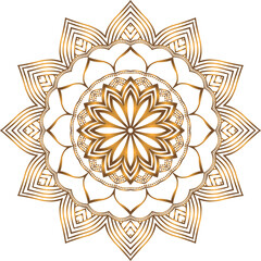 New Vactore Mandala Design Pattern PNG Template 