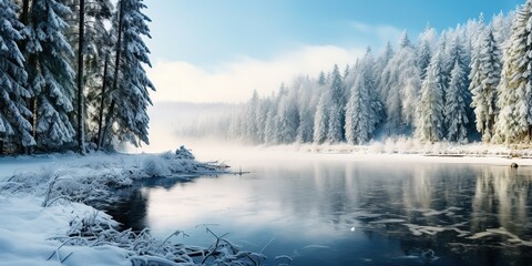 Beautiful snowy landscape