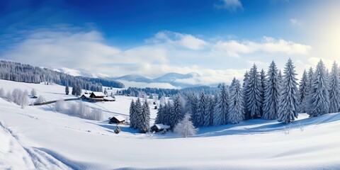 A picturesque winter wonderland
