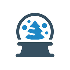 snowglobe, snow icon