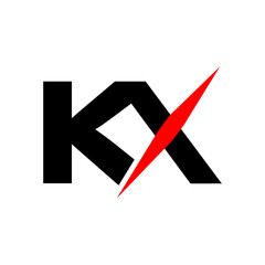 KX K X letter logo design. Alphabet letters Initials Monogram logo KX. K X Logo Design. Creative icon logo design for business and company