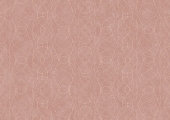 Hand-drawn abstract seamless ornament. Light semi transparent pale pink on a pale pink background. Paper texture. Digital artwork, A4. (pattern: p10-1c)