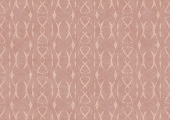 Hand-drawn abstract seamless ornament. Light semi transparent pale pink on a pale pink background. Paper texture. Digital artwork, A4. (pattern: p10-3c)