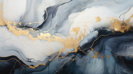 KinTsugi Marble Abstract: The art of embracing imperfections in elegance