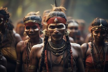 Indigenous people in India, representing the diverse cultures, traditions,Generated with AI