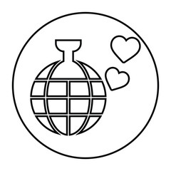 Bride, couple, dancing icon