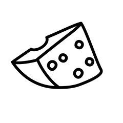 Cheese line icon