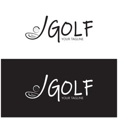 Golf ball logo, Golf design stick logo, logo for professional golf team, golf club, tournament, golf store business, golf course, event