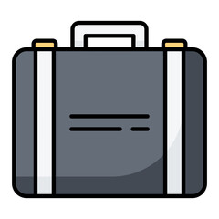 Briefcase Line Color Icon
