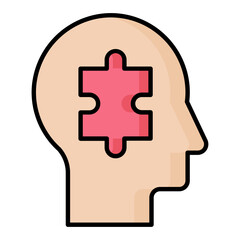 Problem Solving Line Color Icon