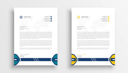 Free vector professional business letterhead template design