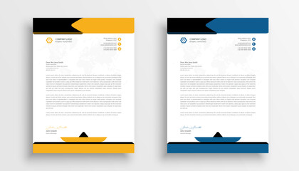 Free vector professional business letterhead template design