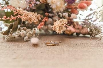 Obraz premium les alliances pour un mariage