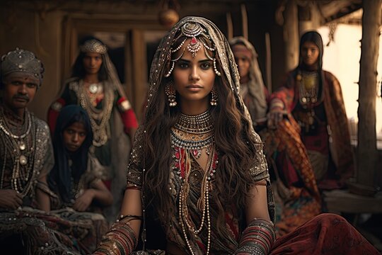 Rabari people of India, a pastoral community, rich cultural traditions nomadic lifestyle,Generated with AI