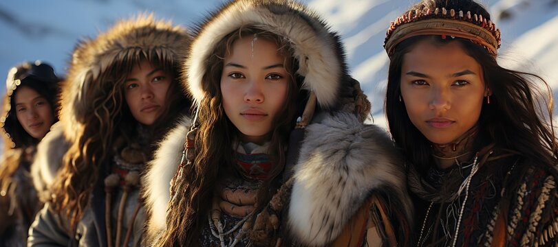 Yakut people, also known as the Sakha, from the Sakha Republic in Siberia, Russia,Generated with AI