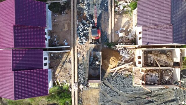 Aerial view of subsidized housing development in South Kalimantan