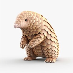 Obraz premium Cute pangolin cartoon character