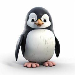Fototapeta premium Cute penguin cartoon character