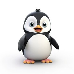 Cute penguin cartoon character