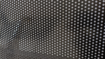 Metal textured plate in holes