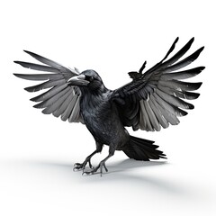 Naklejka premium Raven character illustration