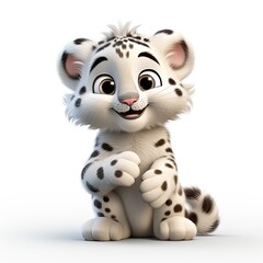 Snow leopard character