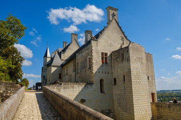 Fototapeta na wymiar Royal dwellings at Chinon Fortress, Chinon, Indre-et-Loire, Centre-Val de Loire, France