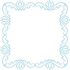 Moldura conchinha do mar com ondas