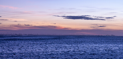sunrise over the coast