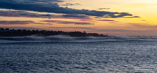 Sunrise over the sea