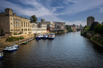 View of York over the Ouse from Lendal Bridge