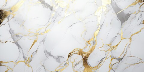 Luxurious textured background. Golden veins of nature. Marble patterns in interior design. Timeless beauty of white - obrazy, fototapety, plakaty