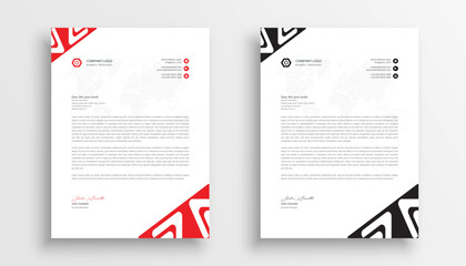 Free vector professional business letterhead template design