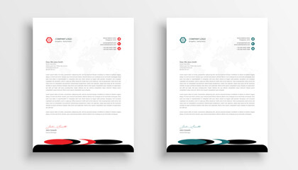 Free vector professional business letterhead template design