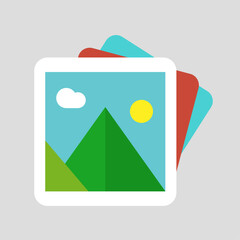 picture image gallery icon vector illustration