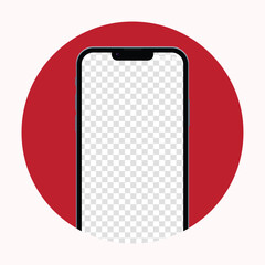 Smartphone, mobile phone isolated, realistic vector illustration.