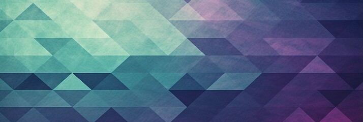 Obraz premium Purple and Blue Shaded modern abstract background texture with grainy geometric triangle shapes, a nuanced dance of noise and gradient—a captivating web banner of visual intrigue