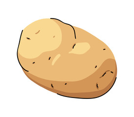 healthy potato illustration