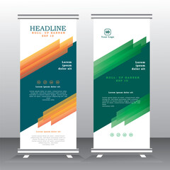 Roll up banner vertical template design, pull up, x banner, business, flyer, infographics. modern x-banner and flag-banner advertising.