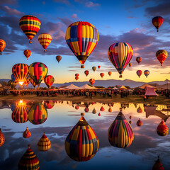 Fototapeta premium hot air balloon in the sky