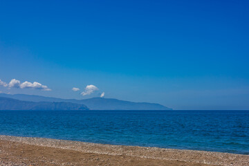 Spring deserted beach in Caldera, Sicily