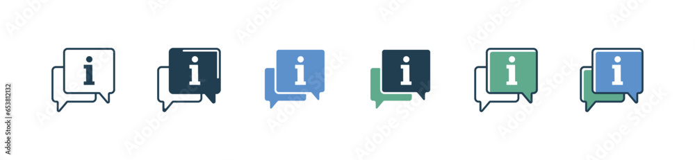 Aufkleber simple bubble speech manual instruction dialogue user support icon vector business client guidance information reference chat panel symbol illustration