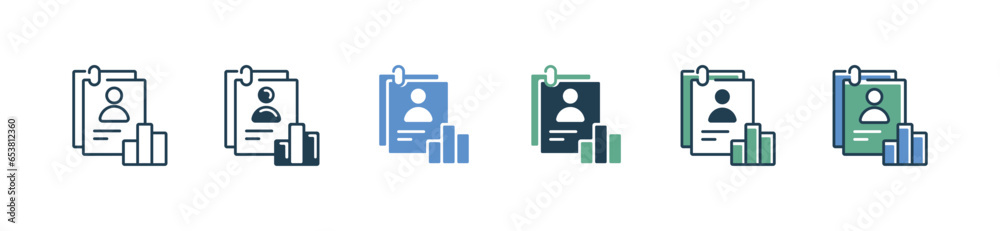 Poster hiring job interview clipboard candidate data cv icon vector recruitment human resource best decision potential analysis symbol illustration for web and app
