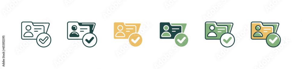 Poster simple company hiring recruitment data contract icon vector human resource hire skills, cv, and interview symbol accepted employee checkmark illustration for web and app